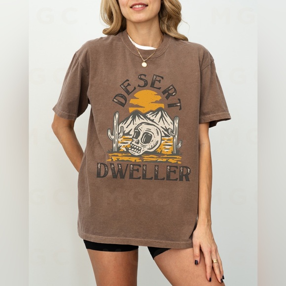 Comfort Colors Desert Dweller Distressed Graphic Tee Shirt - Picture 4 of 10